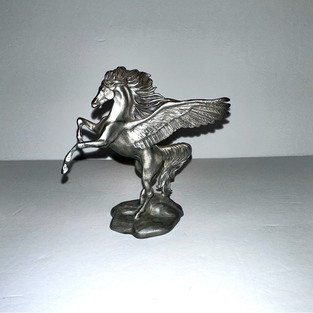 1985 Hudson Fine Pewter Pegasus Winged Horse